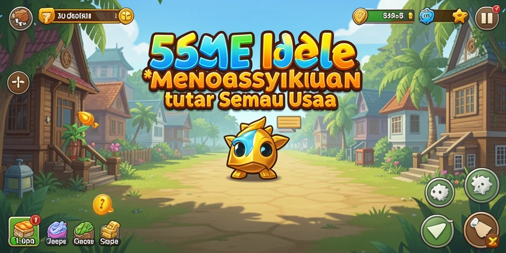Tampilan gameplay 555F yang menghibur dan penuh warna.