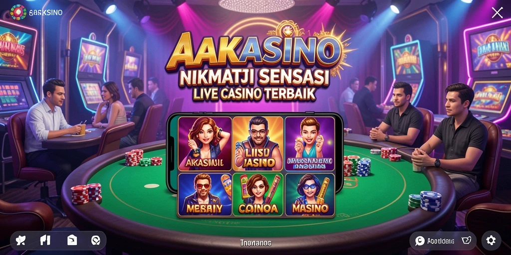 Gameplay seru AAKASINO dengan dealer live yang profesional.