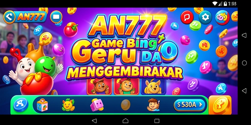Screenshot gameplay AN777 menampilkan suasana seru bermain Bingo.