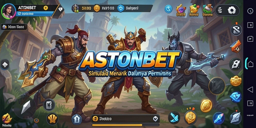 Tampilan gameplay menakjubkan dari ASTONBET, penuh simulasi menarik.