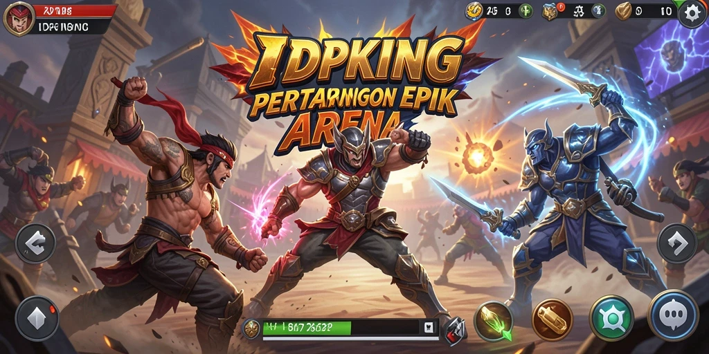 Tangkapan layar menampilkan pertarungan intens dalam IDPKING.