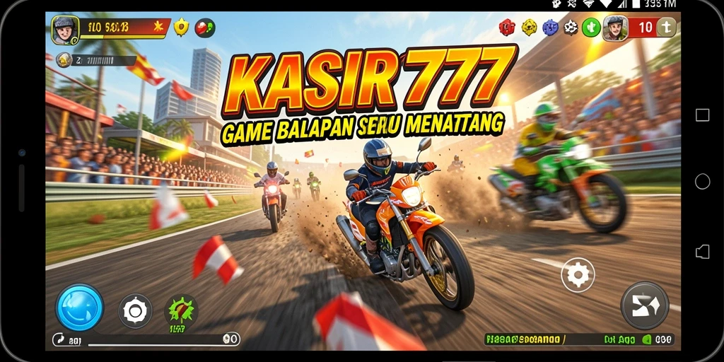 Tampilan gameplay KASIR777 yang seru dalam balapan dibandingkan dengan lintasan menarik.