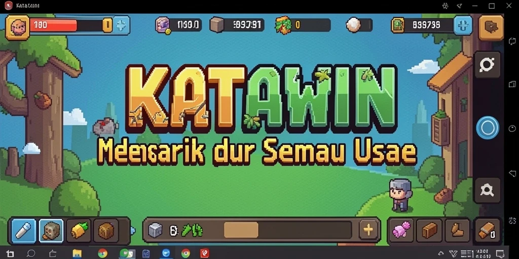 Screenshot gameplay KATAWIN dengan tampilan grafis yang menarik.