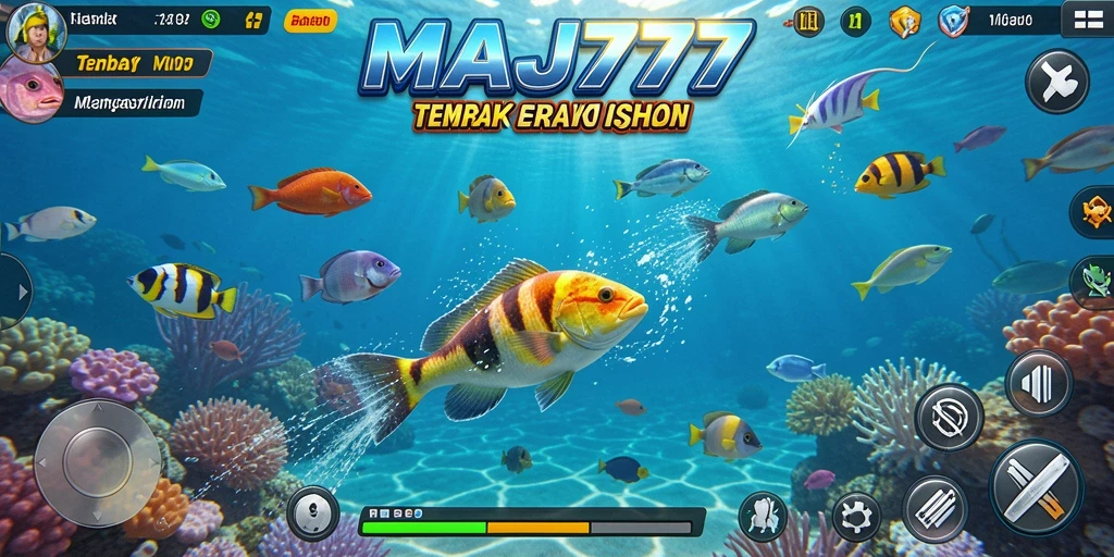 Gameplay seru berburu ikan di bawah laut.