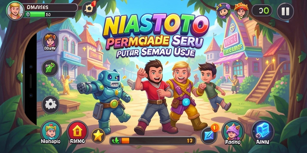 Screenshot NIASTOTO menampilkan aksi seru dalam gameplay Arcade.