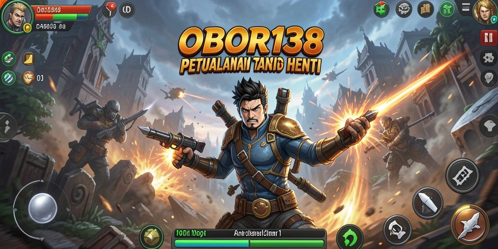 Tampilan gameplay OBOR138 yang mendebarkan dan penuh aksi.