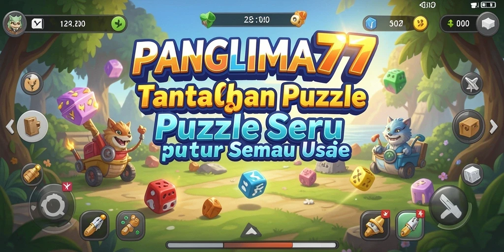 Tampilan menarik dari gameplay puzzle di PANGLIMA77.