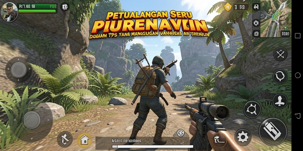 Screenshot gameplay RI188 menampilkan aksi mendebarkan dalam TPS.