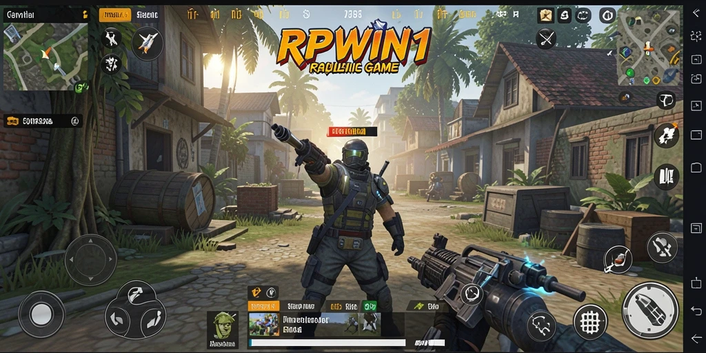 Tangkapan layar gameplay RPWIN1 menampilkan detail simulasi yang mendalam.