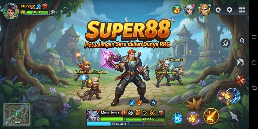 Tampilan gameplay memukau dengan aksi pertempuran seru.